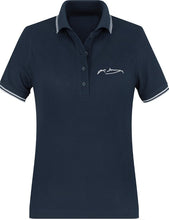 Lade das Bild in den Galerie-Viewer, Poloshirt Damen 2 Streifen mit MotivStickerei