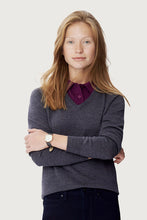 Lade das Bild in den Galerie-Viewer, Morgan V-Strickpullover Damen