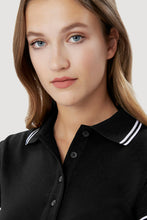 Lade das Bild in den Galerie-Viewer, Poloshirt Damen 2 Streifen mit MotivStickerei