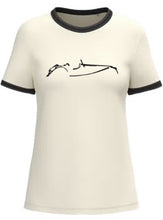 Charger l'image dans la galerie, Damen Ringer-T-Shirt mit kontrastierenden Kanten
