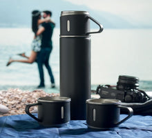 Lade das Bild in den Galerie-Viewer, Thermoskanne mit Bechern
